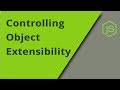 Object seal, freeze, and preventExtensions