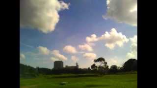 今日の空。　豊橋市役所と雲２０１２．９．１６