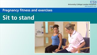 Pregnancy fitness and exercises | Sit to stand