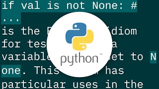 not None test in Python