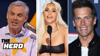THE HERD | Colin Cowherd reacts to Kim Kardashian brutally booed onstage at Tom