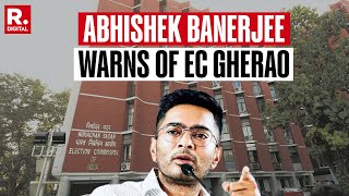 TMC Leader Abhishek Banerjee Warns EC Against SIR, Threatens Gherao If Voter Names Removed