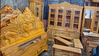 আধুনিক কাঠের খাটের ডিজাইন ছবি / best wooden bed।। আকর্ষনীয় ডিজাইনের ফার্নিচার।। পানির দামে খাট