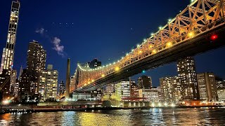 New York City LIVE Manhattan on Tuesday Night & Roosevelt Island Tram Ride (January 18, 2022)