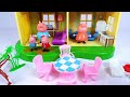 peppa pig house. exploring magical toy houses