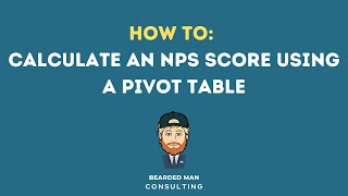 How to generate an NPS score using a pivot table