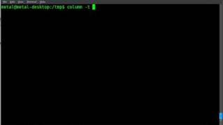 Putting Data into Columns in BASH Part 1