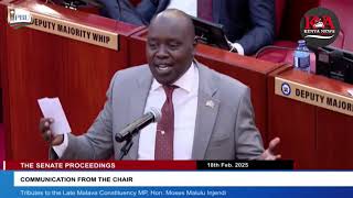 LISTEN TO SENATOR CHERARGEI AS HE PAYS TRIBUTE TO THE LATE MALAVA MP MALULU INJENDI