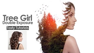 Stunning Tree Girl Double Exposure Effect In Photoshop