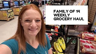 FAMILY OF 14 GROCERY HAUL