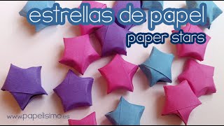 Cómo hacer estrellas de papel pequeñas