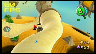 64. [60 FPS] Blasting through the Sand - Dusty Dune Galaxy - Super Mario Galaxy