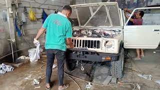 Proses finishing Jimny sera