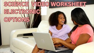 Science Video Worksheet Electronic Options: Blackboard, Canvas, Google Forms, MS Forms and more.