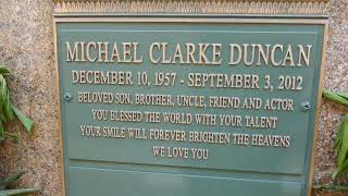 Actor Michael Clarke Duncan Grave Forest Lawn Hollywood Hills Los Angeles California April 22, 2025