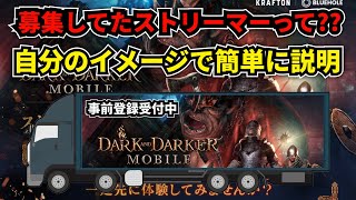 【ダクモバ】公式で募集されてたストリーマーって何??俺のイメージはこれ…w【Dark and Darker Mobile】