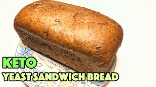 Keto Sandwich Bread - Real Yeast Bread - Low Carb Bread