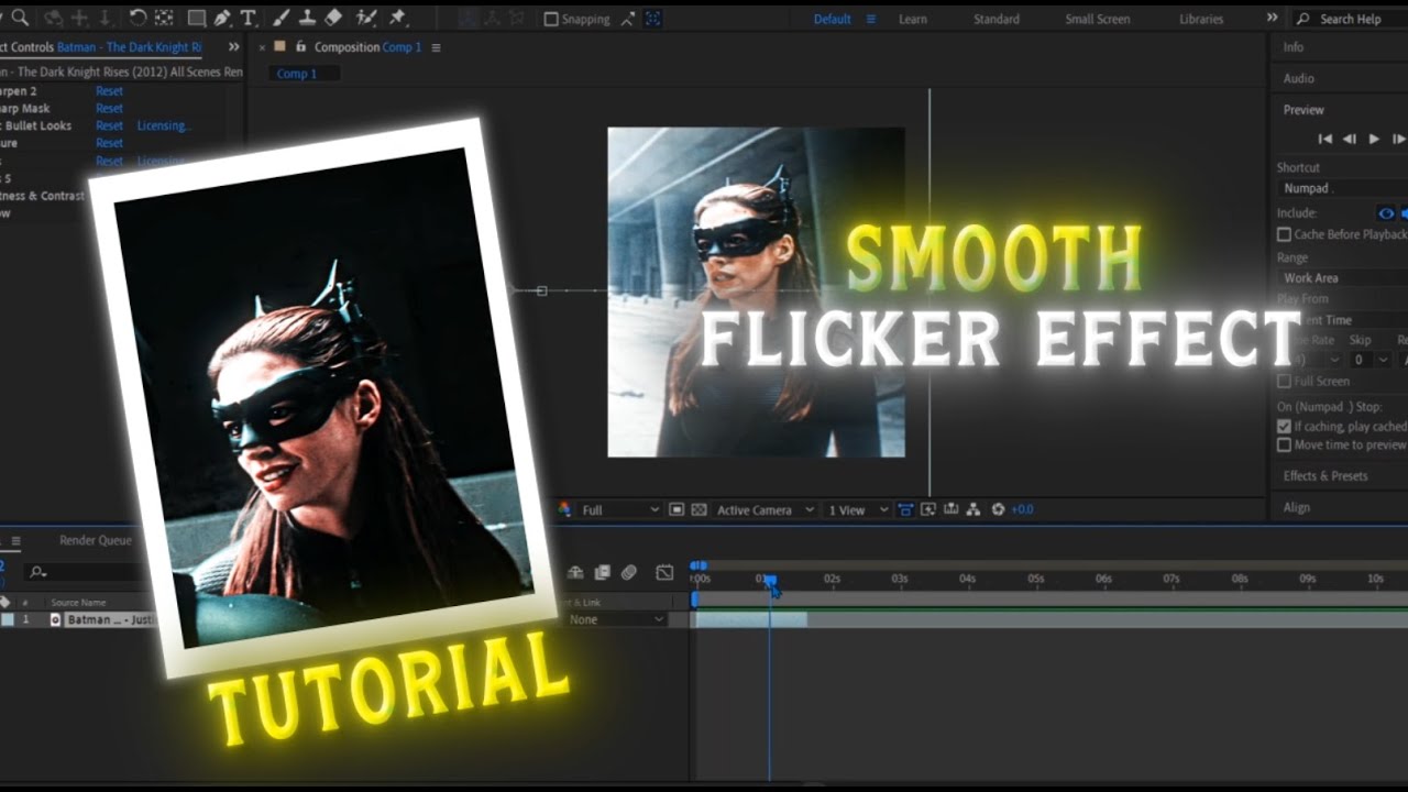 Flicker Effect After Effects Tutorial Youtube