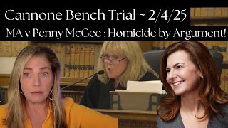 MA v Penny McGee💥Homicide by Heart Attack Trial 💥ME 's Wild Cross Continues~Atty Commentary