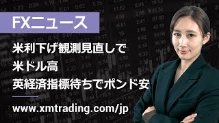 FXニュース 2019年07月09日 米利下げ観測見直しで米ドル高、英経済指標待ちでポンド安