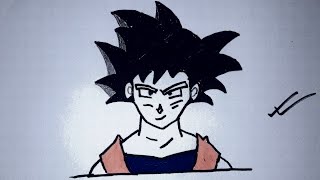 How to draw goku so easily|Dragon Ball Z drawing | Easy drawing of Goku|Stop Motion Lover