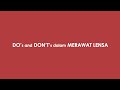 DOs & DON'Ts dalam Merawat Lensa