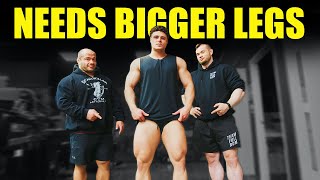 Can We Build His Legs Enough For A Pro Card? (Quad Emphasis Training Program)