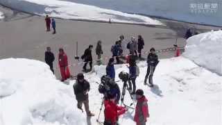 最高峰の雪迷路　富山・室堂に１０日オープン