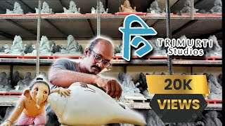 विशाल शिंदे यांची गणपती कार्यशाळा २०२३|Trimurti Studio|Vishal shinde workshop 2023|Ecofriendly Bappa