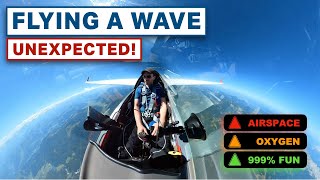 FLYING A WAVE – unexpected – cockpitview with commentary