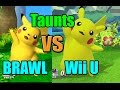 Taunt Comparisons in Super Smash Bros Wii U and Brawl (Graphic, Voice, Taunt Changes)