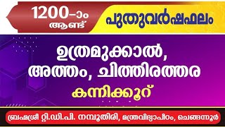 പുതു വർഷഫലം 1200 കന്നിക്കൂറ് ഉത്രമുക്കാൽ അത്തം ചിത്തിരത്തര നക്ഷത്രഫലം