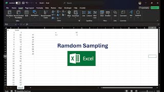 Random Sampling using MS Excel