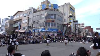 飯田お練り祭り2016 03 27大名行列『道中槍』の演技