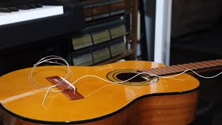 Epiphone Pro-1 classicial guitar converting it to left handed