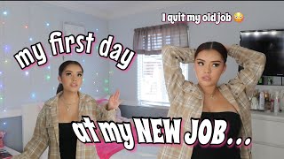 grwm for my FIRST DAY at my NEW JOB