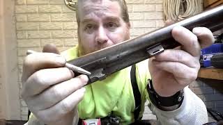 130 year old English 12 gauge double barrel tinkering