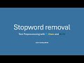 Stopword Removal | Python NLTK Tutorial #04
