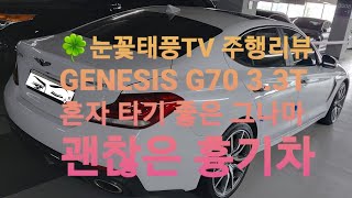 🚙[주행리뷰] 제네시스 G70 3.3T/ LEXICON Audio Sound/ BENZ, BMW보단 못해도..흉기차 중에선 그나마 가속력 좋고 혼자 막 쏘고 다닐만한 차다!!