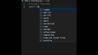 It is possible to use C functions in your Python code.