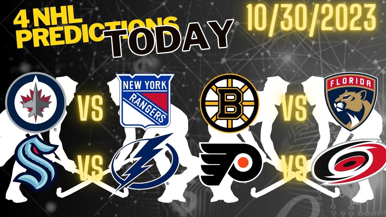 4 NHL Picks, Predictions & Parlays Today 10/30/23 | Best NHL Bets - YouTube