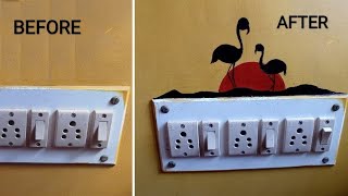 How do you paint a switchboard || DIY Switchboard Art || Wall Painting || Easy Switchboard Painting