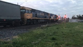 Pacific National 6MA5 with NR34 and NR121 at North Geelong heading to Adelaide 10/9/2021