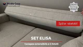 Set canapea extensibilă  și 2 fotolii \