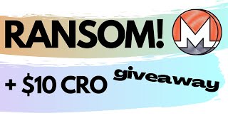 A (Crazy) Monero XMR Use Case AND $10 CRO Coin Giveaway!