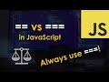 == vs === in JavaScript (strict vs loose equality testing)