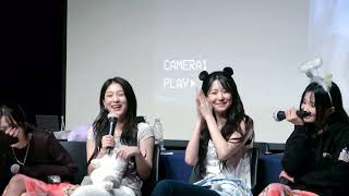 230706 팬싸인회 QnA 우측(지선 서연 지헌 하영)