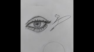 Cómo dibujar un ojo fácilmente👁 (video simplificado). #dibujo #draw