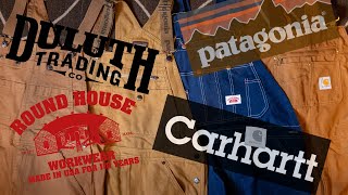 Ultimate Overalls Comparison - Carhartt, Duluth Trading Co, Patagonia, Round House
