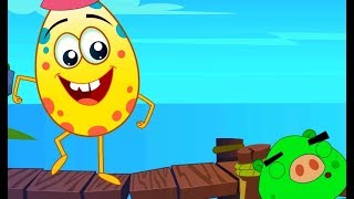 Humpty Dumpty Sat On A Wall - Children Nursery Rhymes I Angry Birds I Toddler Kids Rhyme I Baby Song